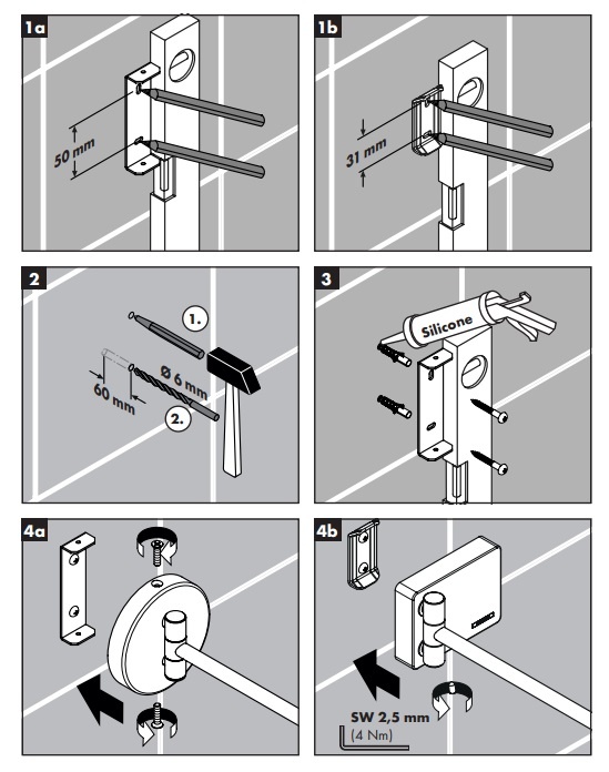 Зеркало для бритья Hansgrohe AddStoris матовый черный