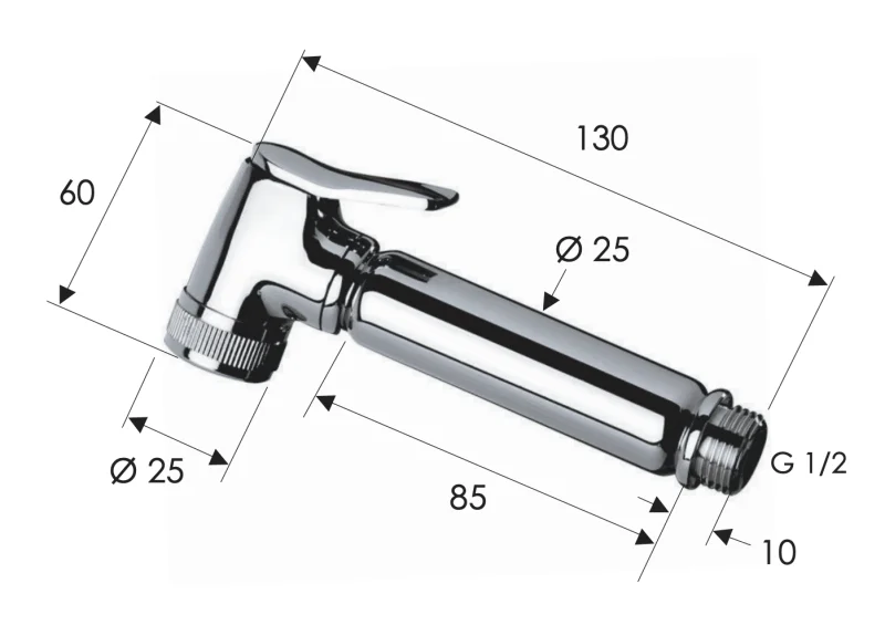 Гигиенический душ Remer 332OLX, хром