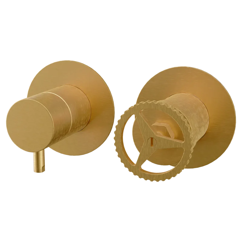 Смеситель для душа Remer Chrono CH92ZPBG, золото брашированное