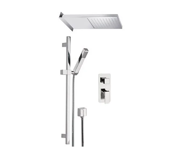 Комплект: Душевая система Remer Absolute AU93S01SSCA, хром