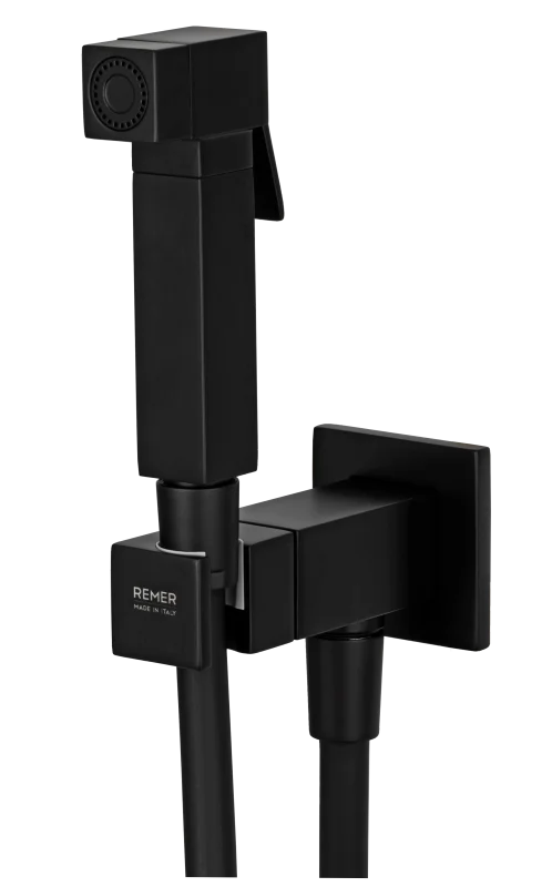 Гигиенический душ со смесителем Remer Absolute Q64NO, чёрный матовый