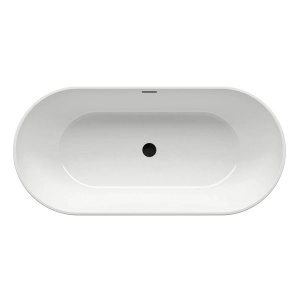 Ванна отдельностоящая Ravak Freedom O, белый/черный слив