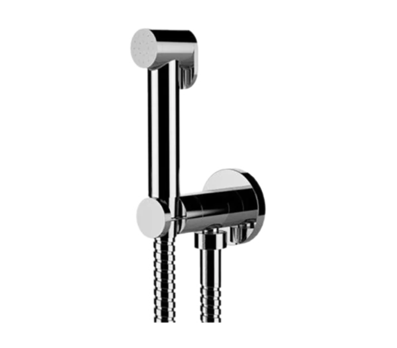 Гигиенический комплект с запорным вентилем Remer 338M332OW, хром