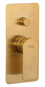 Смеситель для душа Remer Infinity I09KBBG, золото брашированное