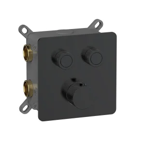 Смеситель с термостатом встраиваемый на 2 потребителя комплект с монтажной частью