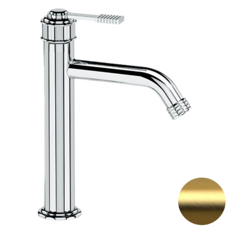 Смеситель для раковины Remer Atelier AL12ABG, золото брашированное