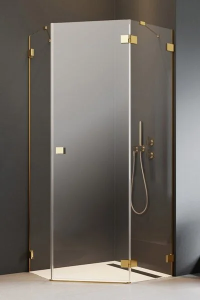 Душевая дверь Radaway Essenza Pro Gold PTJ R, 57 х 200 см, стекло прозрачное, профиль золото, правая, 10100000-09-01R