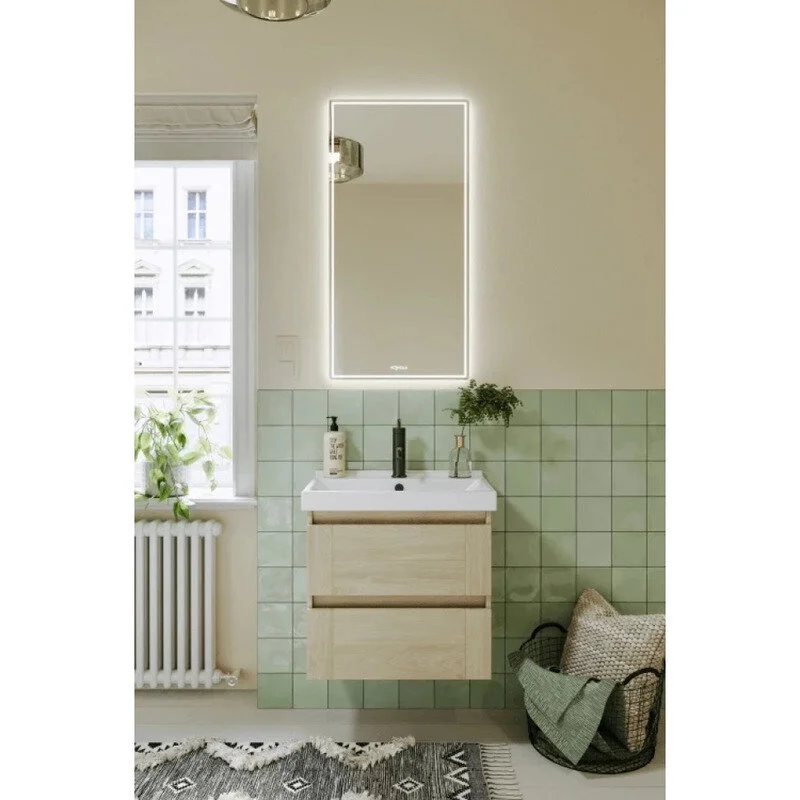 AQWELLA Astrid подвесная тумба под умывальник 60,5 см, цвет дерево светлое