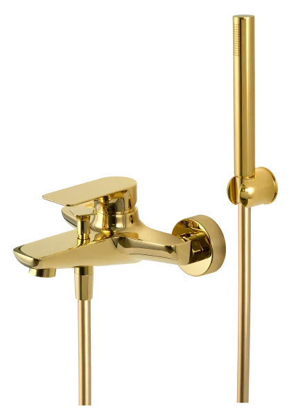 Смеситель для ванны Remer Infinity I02DO, золото глянцевое