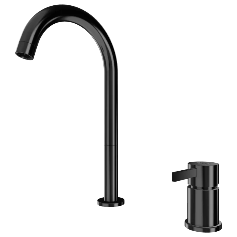 Смеситель для раковины Remer Metrica MC57LCFP, черный брашированный хром