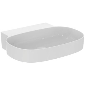 Раковина Ideal Standard Atelier Linda-X 60x50 см T499001 без отверстия под смеситель и перелива, шлифованный низ, белый глянцевый