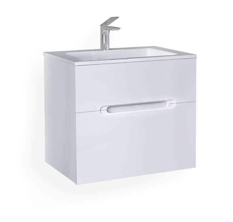 Тумба под умывальник Jorno Modul 65 подвесной белая
