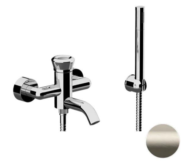 Смеситель для ванны Remer Element ET02XV, сталь