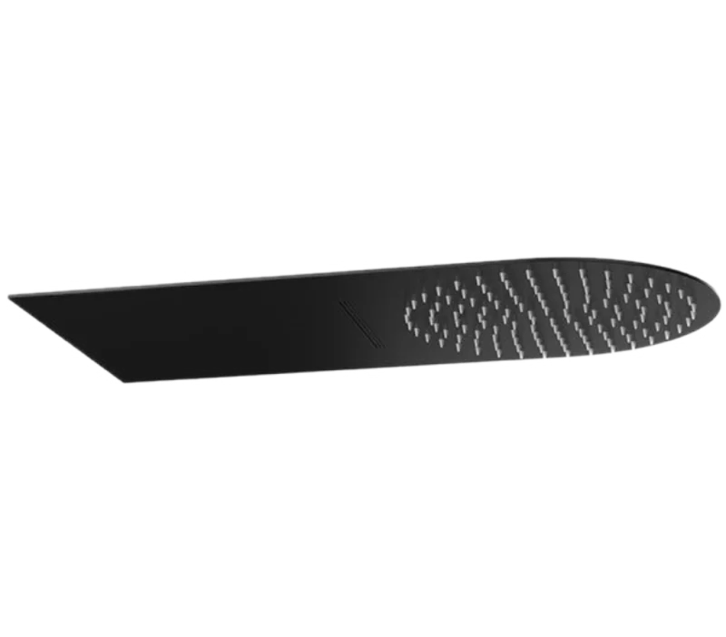 Верхний душ настенный 50x20 см Remer 350UFMCANOX, черный матовый