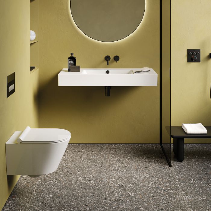 Раковина Catalano Premium 100х47, арт.0221010001, без отв. под смеситель, белый глянцевый