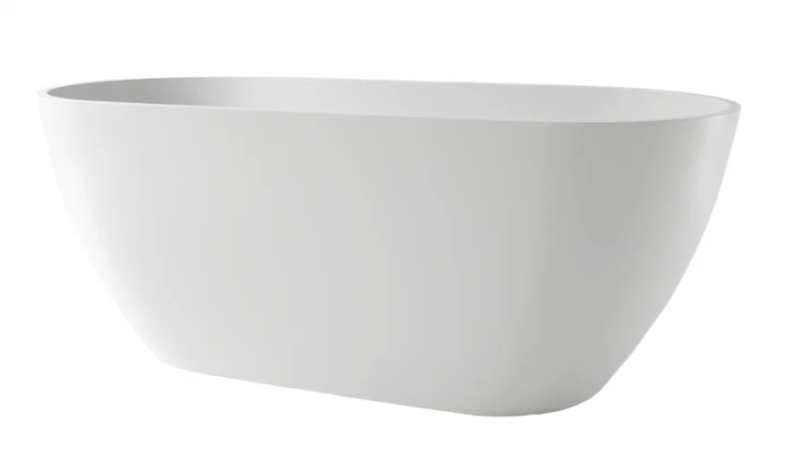 Ванна каменная Holbi Venus Solid Surface 158x79 белый матовый