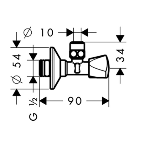 Штанга Hansgrohe WallStoris, 50 см, матовый черный, 27902670