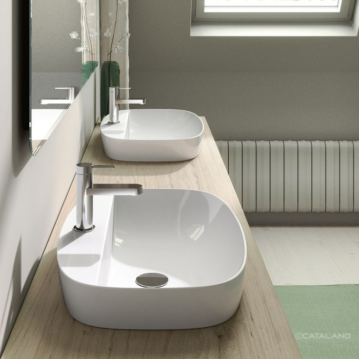 Раковина Catalano Alvea 60х40, арт.0625601001, с 1 отв. под смеситель, белый глянцевый