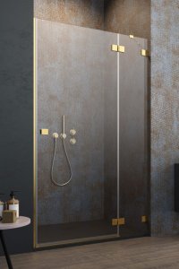Душевая дверь Radaway Essenza Pro Gold DWJ 110x200 R стекло прозрачное/золото