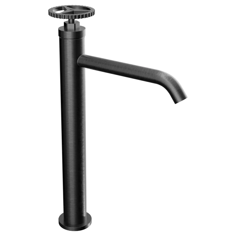 Смеситель для раковины Remer Chrono CH11LXLCFP, черный брашированный хром