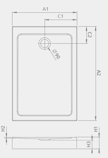 Душевой поддон Radaway Doros F Compact 120x90x12