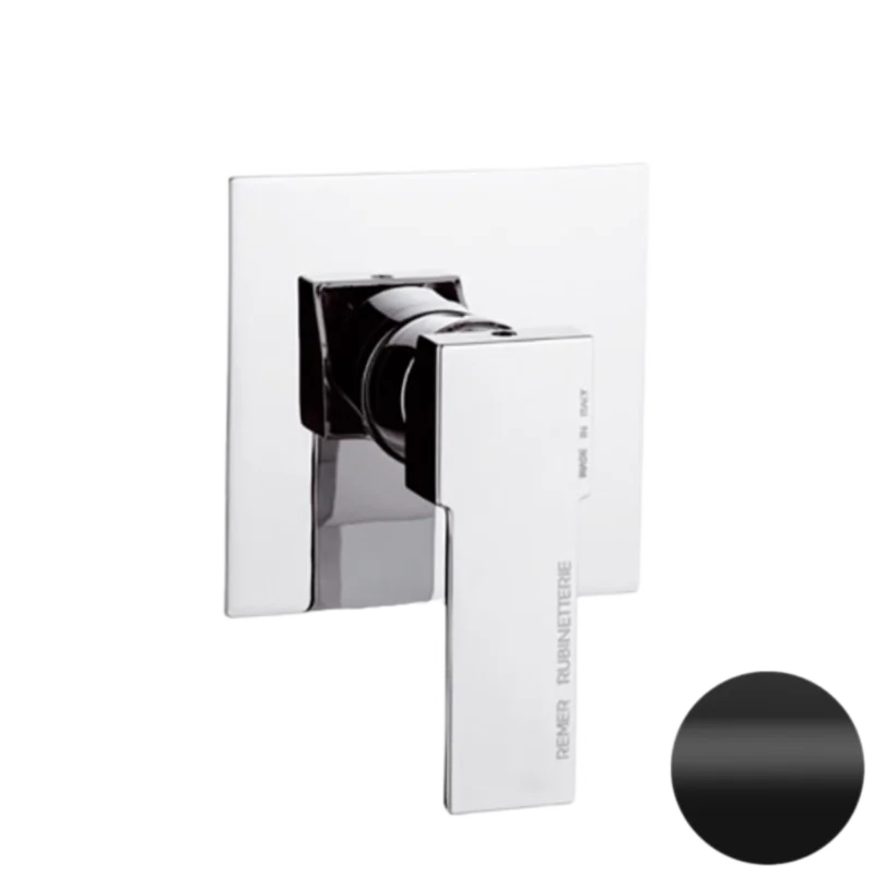 Смеситель для душа Remer Qubika Q30NO, черный матовый