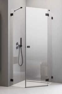 Душевая дверь Radaway Essenza Pro Black PTJ R, 57 х 200 см, стекло прозрачное, профиль черный, правая, 10100000-54-01R