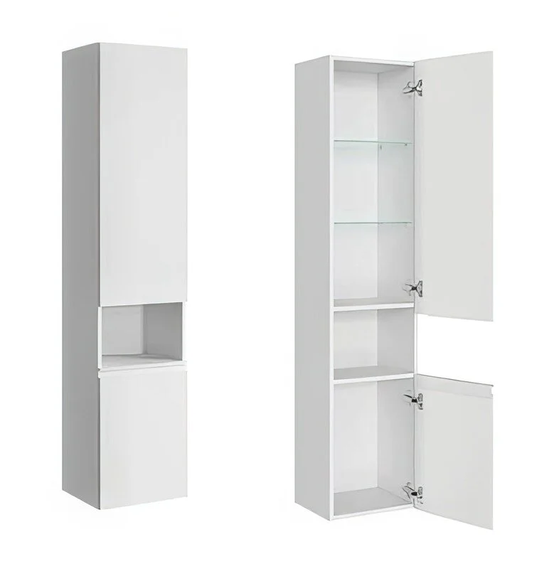 AQWELLA Rodos подвесной пенал 35 см, цвет белый