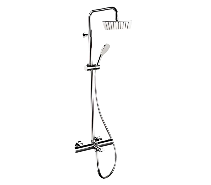 Душевая система термостатическая с изливом Remer EQ34A8CPUFS25G, хром