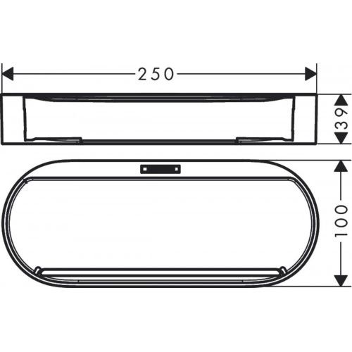 Корзина для хранения Hansgrohe WallStoris матовый черный