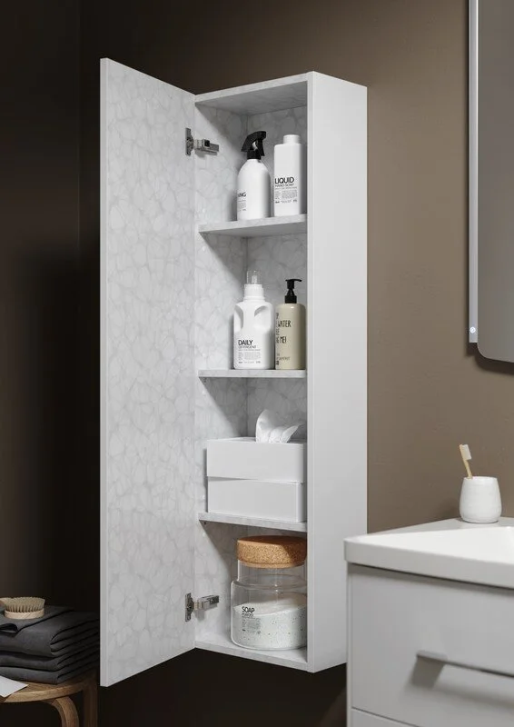 Шкаф-пенал подвесной Aqwella Анкона 25 белый