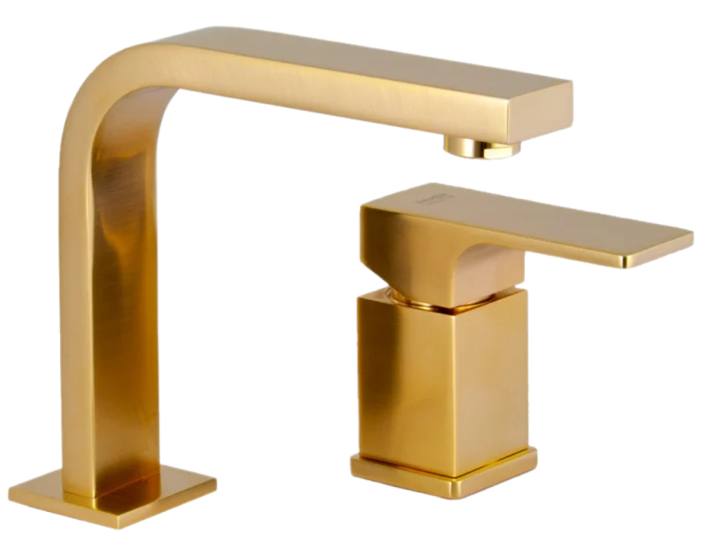 Смеситель для раковины Remer Absolute AU57BG, золото брашированное