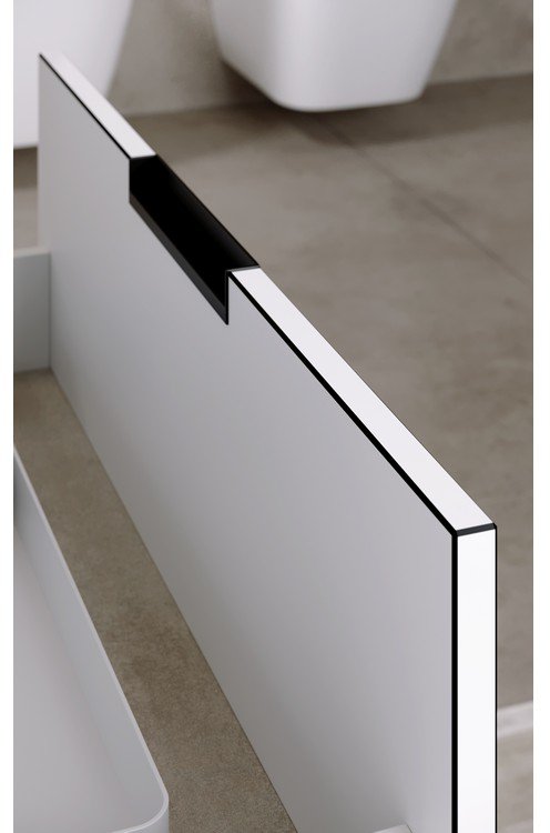 Тумба подвесной Aqwella Accent 61 с умывальником в комплекте белая