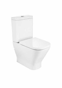 Унитаз напольный Roca The Gap CleanRim Compacto 34273700H + 341730000 + 80173200B с пневмокр.