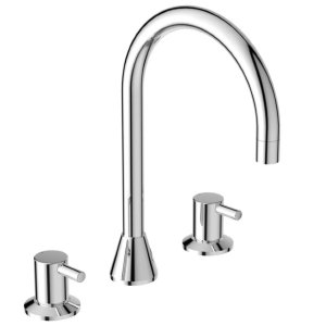 Смеситель Ideal Standard Ceraline для раковины, на 3 отверстия, хром, BC196