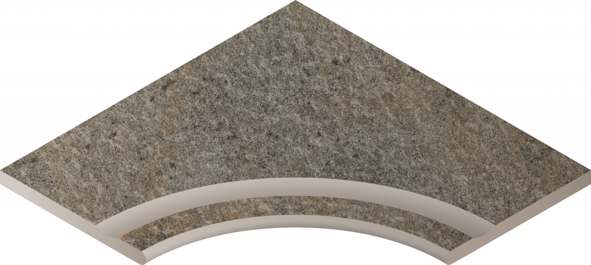 Бортик Italon DISTRICT EMERALD BOR.60X60 SVASATO ANG.ROUND 30 / ЭМЕРАЛЬД БОРT.60X60 С ВЫЕМКОЙ УГЛ.ЗАК.30