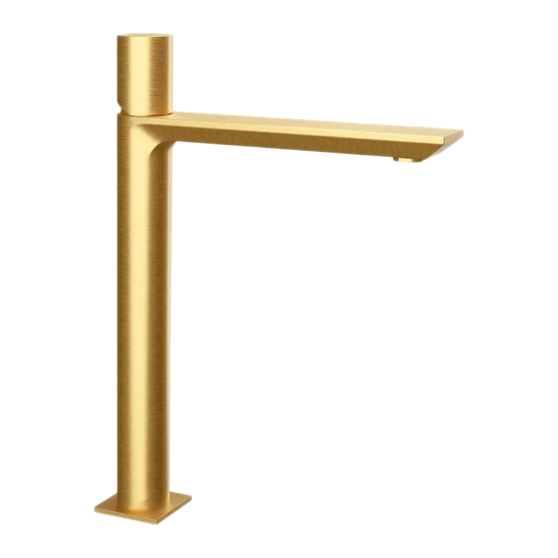 Смеситель для раковины Remer Edge EG512LXLBG, золото брашированное