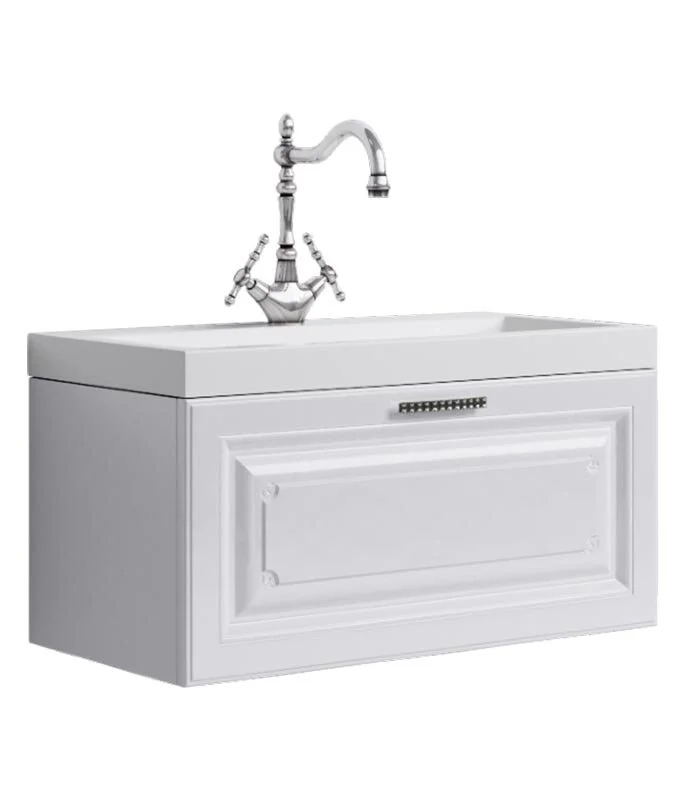 Тумба с раковиной Aqwella Империя 800, цвет белый