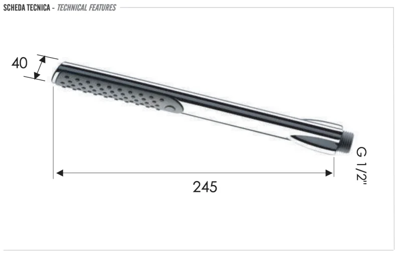 Ручной душ Remer 317RVX, хром