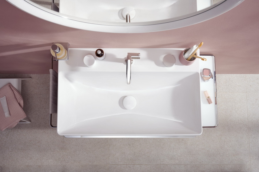 Смеситель для умывальника Hansgrohe Tecturis S 110, сливной гарнитур click-ckack, хром, 73320000