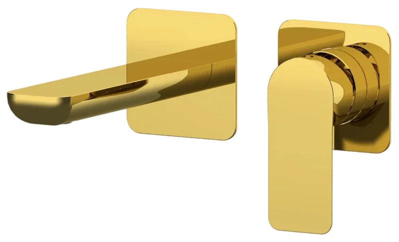 Смеситель для раковины Remer Infinity I15PDO, золото глянцевое