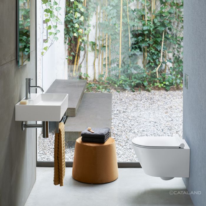 Раковина Catalano Premium 65х35, арт.0220650001, без отв. под смеситель, белый глянцевый