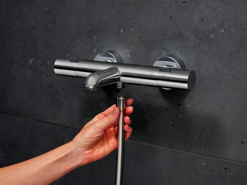 Смеситель для ванны термостатический Hansgrohe Ecostat Fine, хром, 13325000