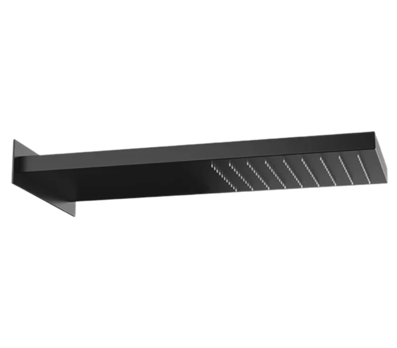 Верхний душ настенный 50x20 см Remer 350SSNOX, черный матовый