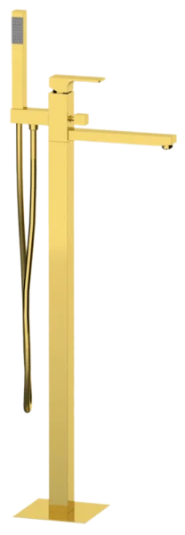 Смеситель для ванны Remer Absolute AU08DO, золото глянцевое