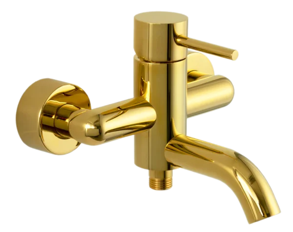 Смеситель для ванны Remer X Style X05DO, золото глянцевое