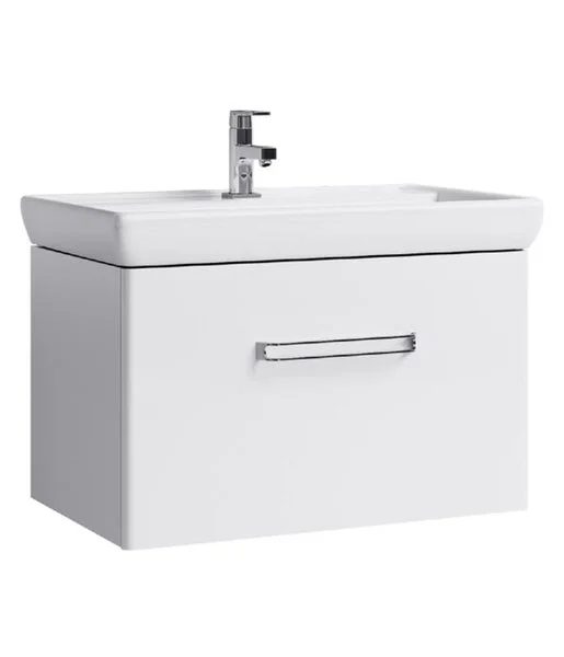 Тумба подвесной Aqwella Нео 80 под умывальник белая