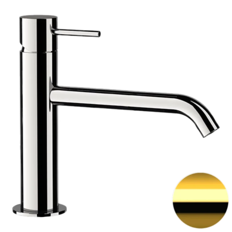 Смеситель для раковины Remer X Style X12ADO, золото глянцевое