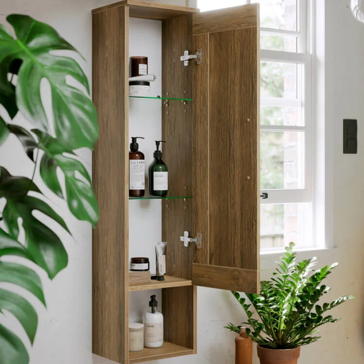 AQWELLA Craft подвесной пенал 30,8 см, цвет дерево темное