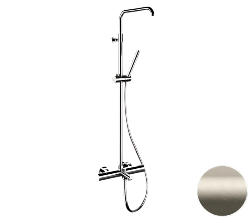 Душевая система термостатическая с изливом Remer Elegance EQ34A7MMSSOFXV, сталь